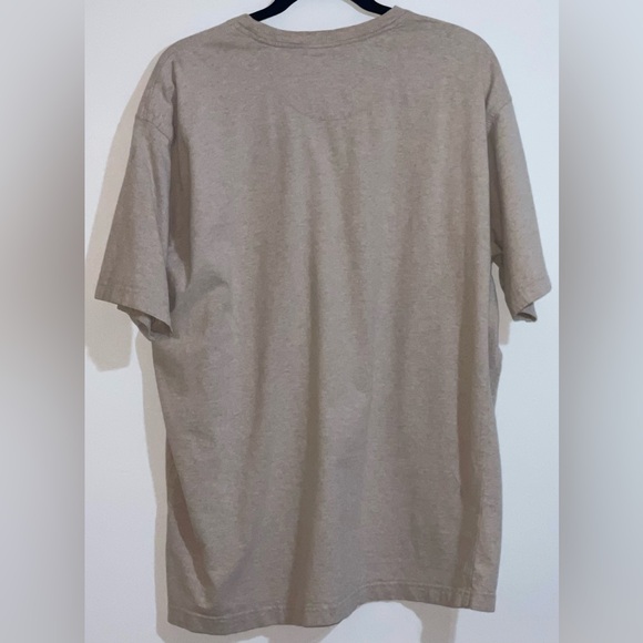 Vintage Gotcha Size XL Men’s Beige Space Dye Blue Striped Textured Shirt - Picture 3 of 8